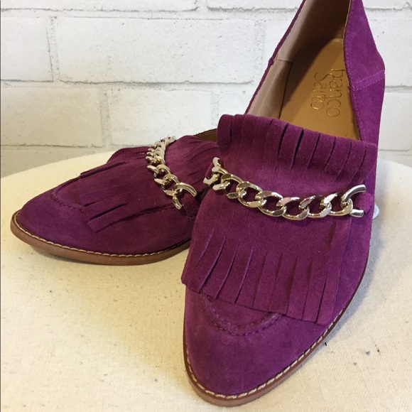 franco sarto purple shoes